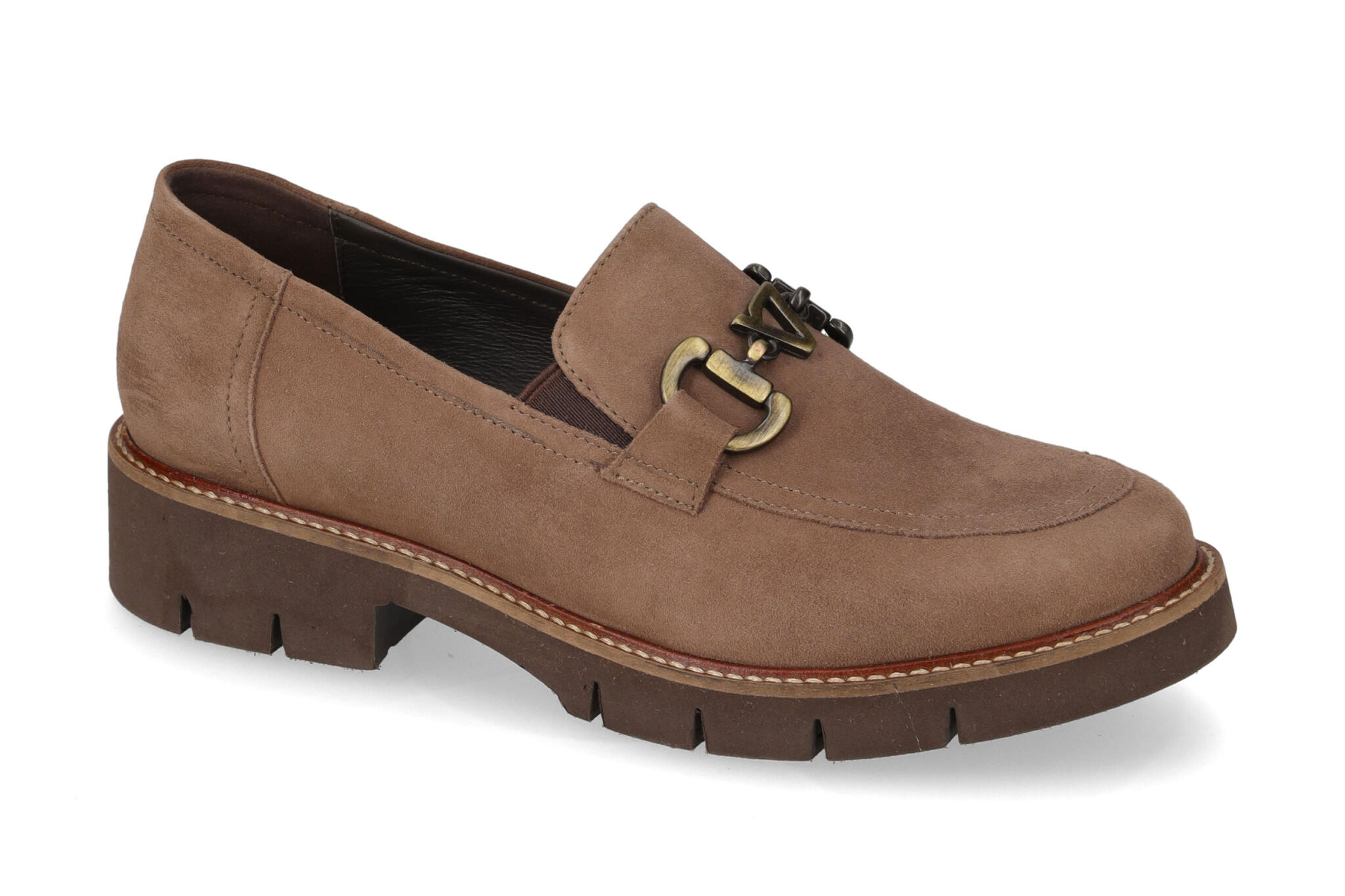 Mocassino Suede Taupe 17181