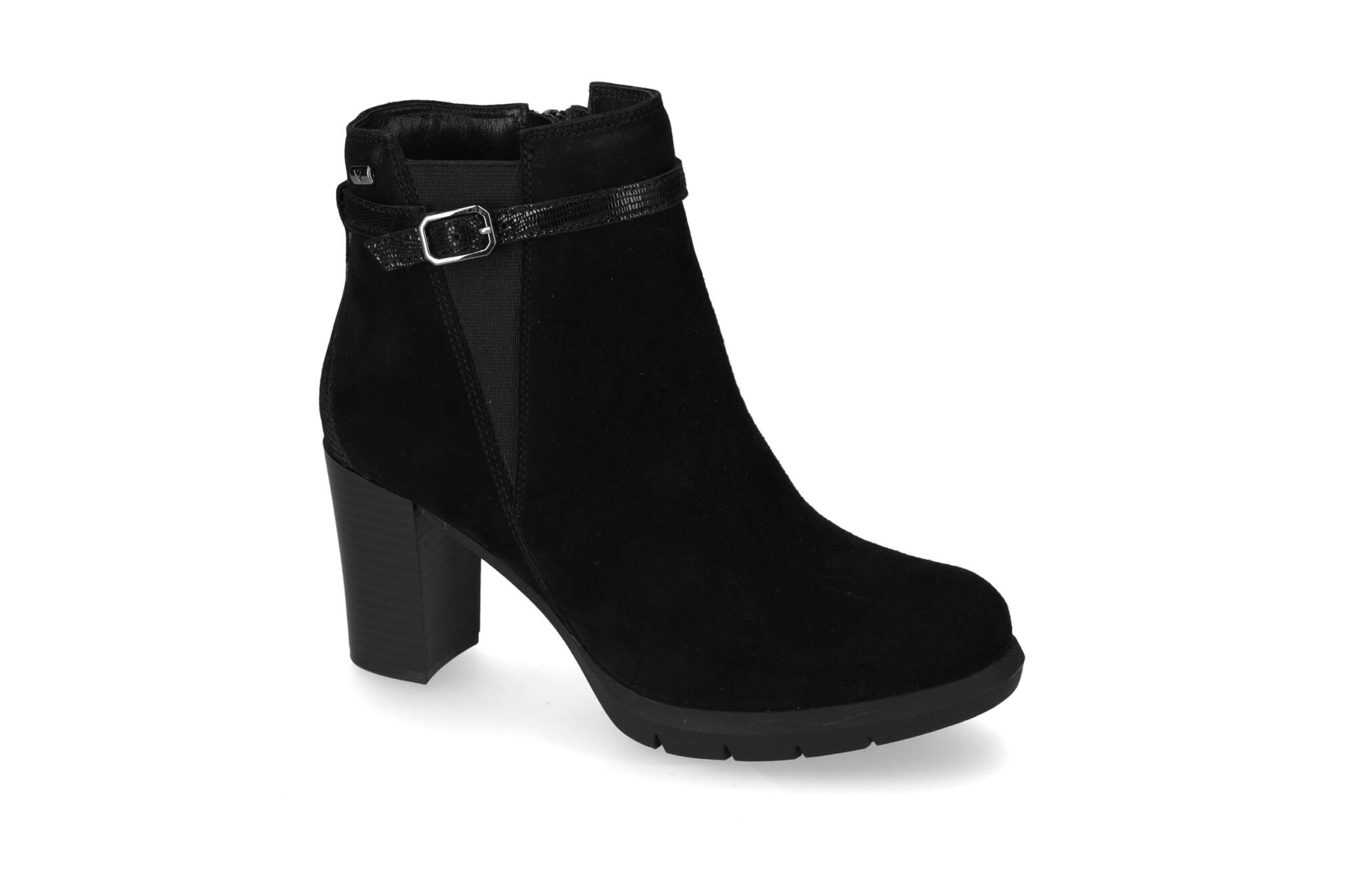 Tronchetto Suede Nero 17230A