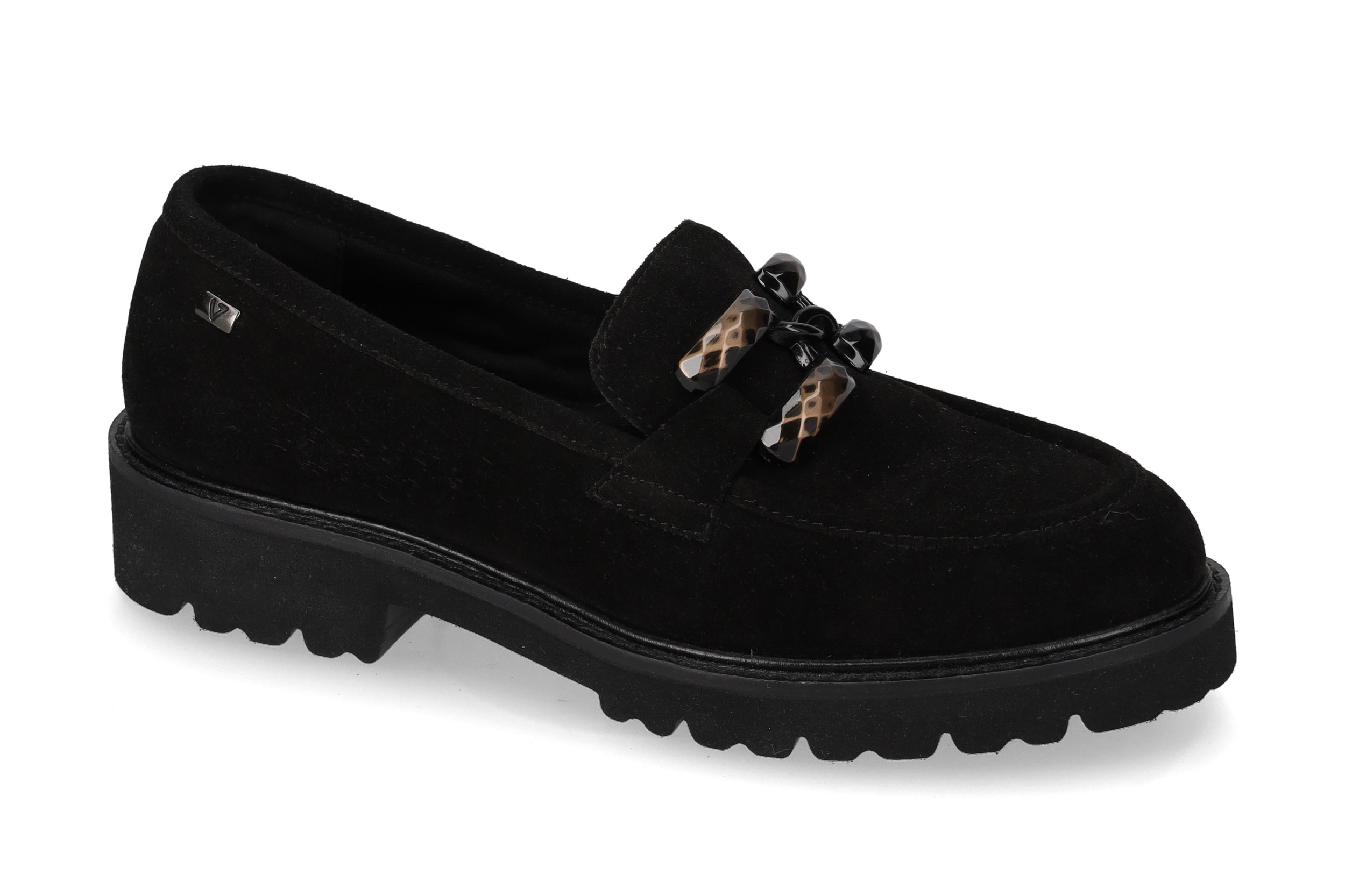 Mocassino Suede Nero 29133