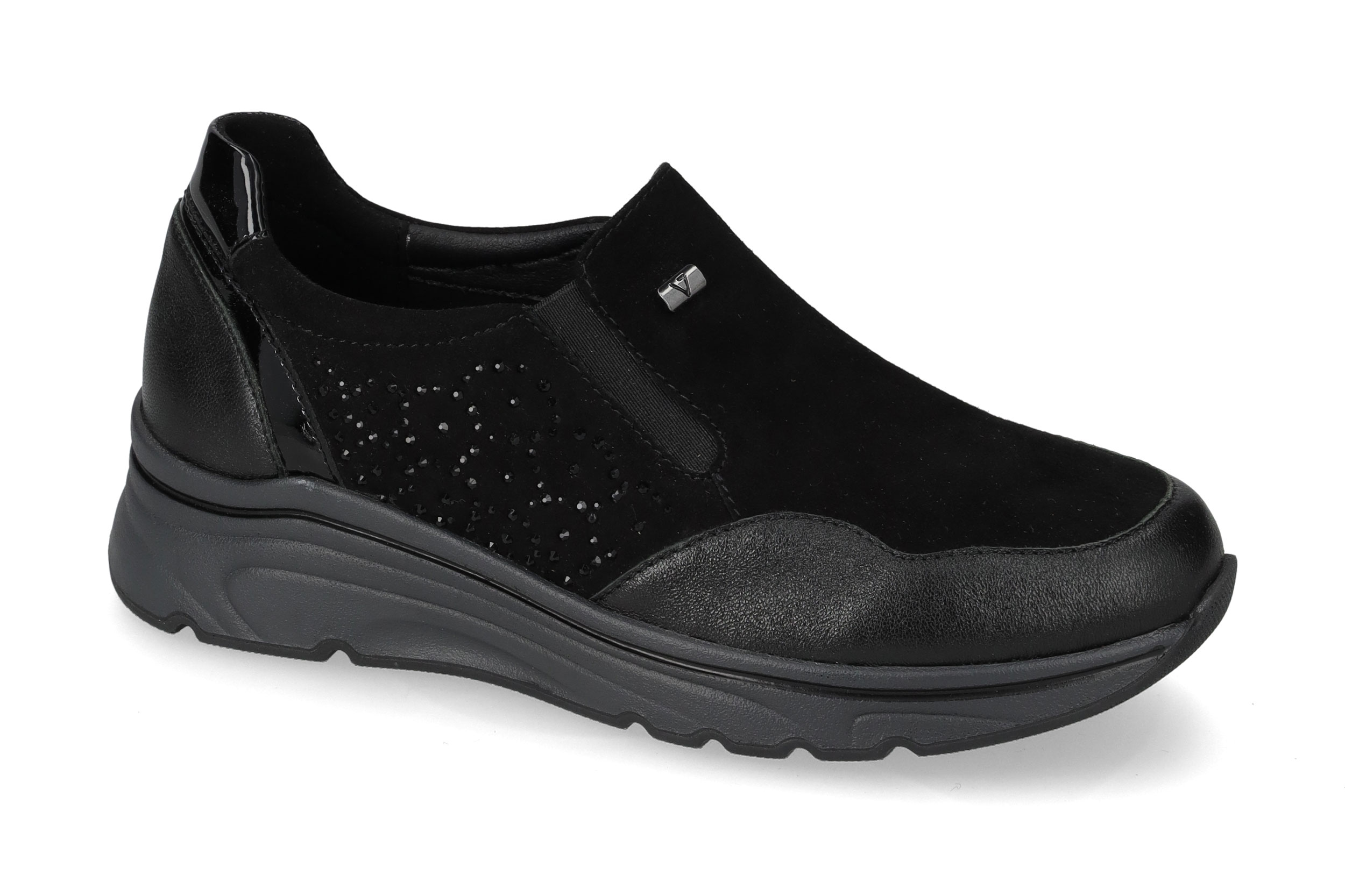 Sneaker Suede Nero 36068