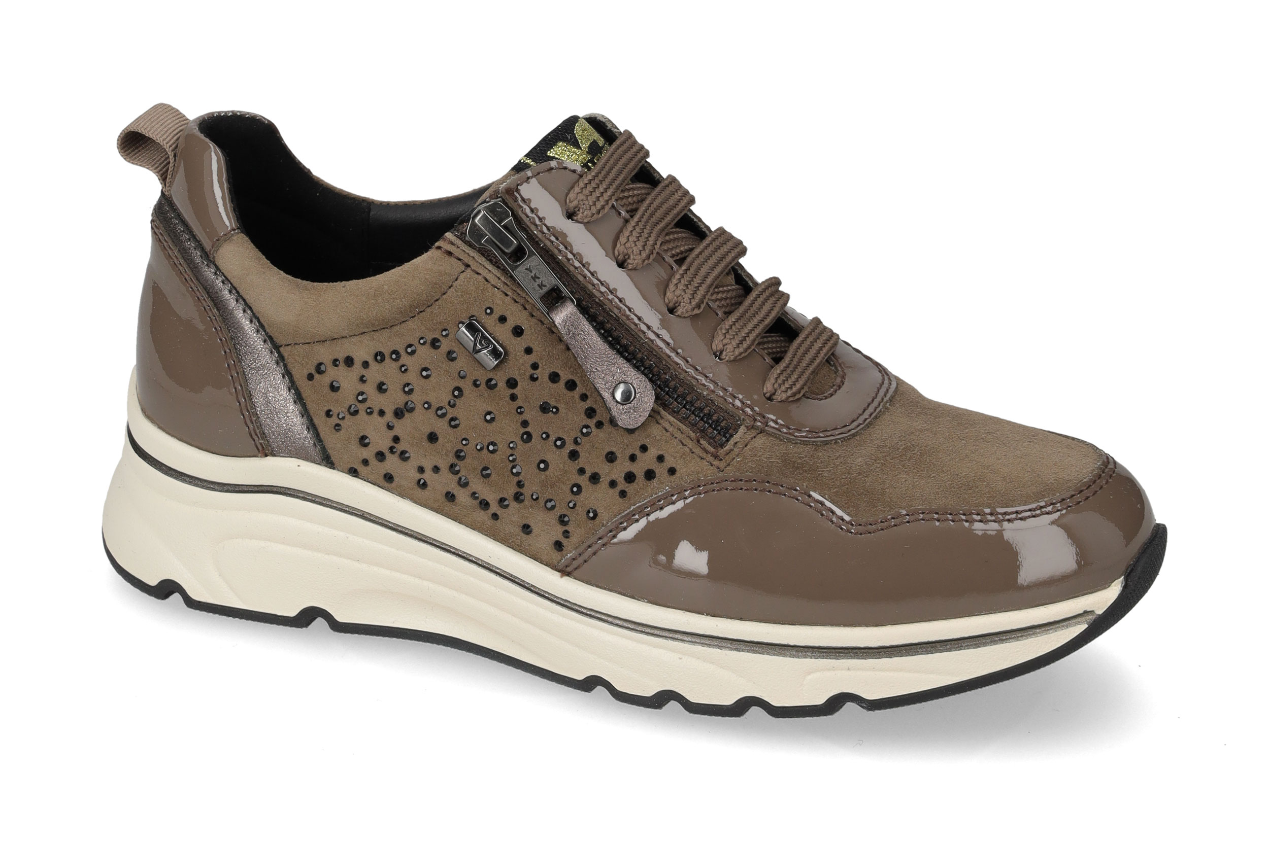 Sneaker Suede Visone 36069