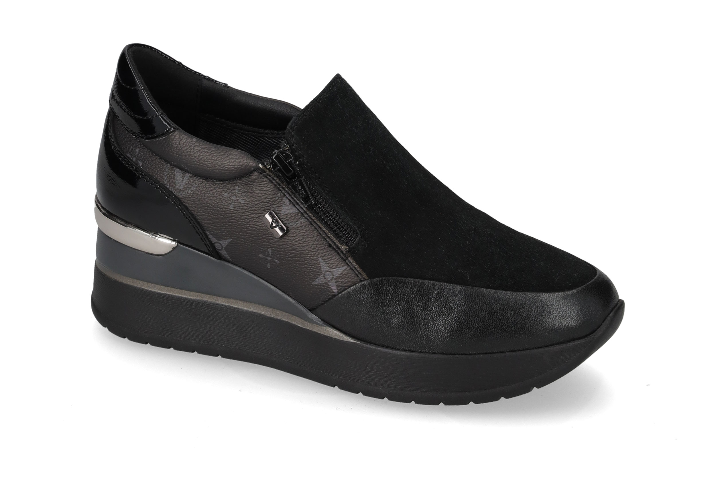 Sneaker Suede Nero 36425L