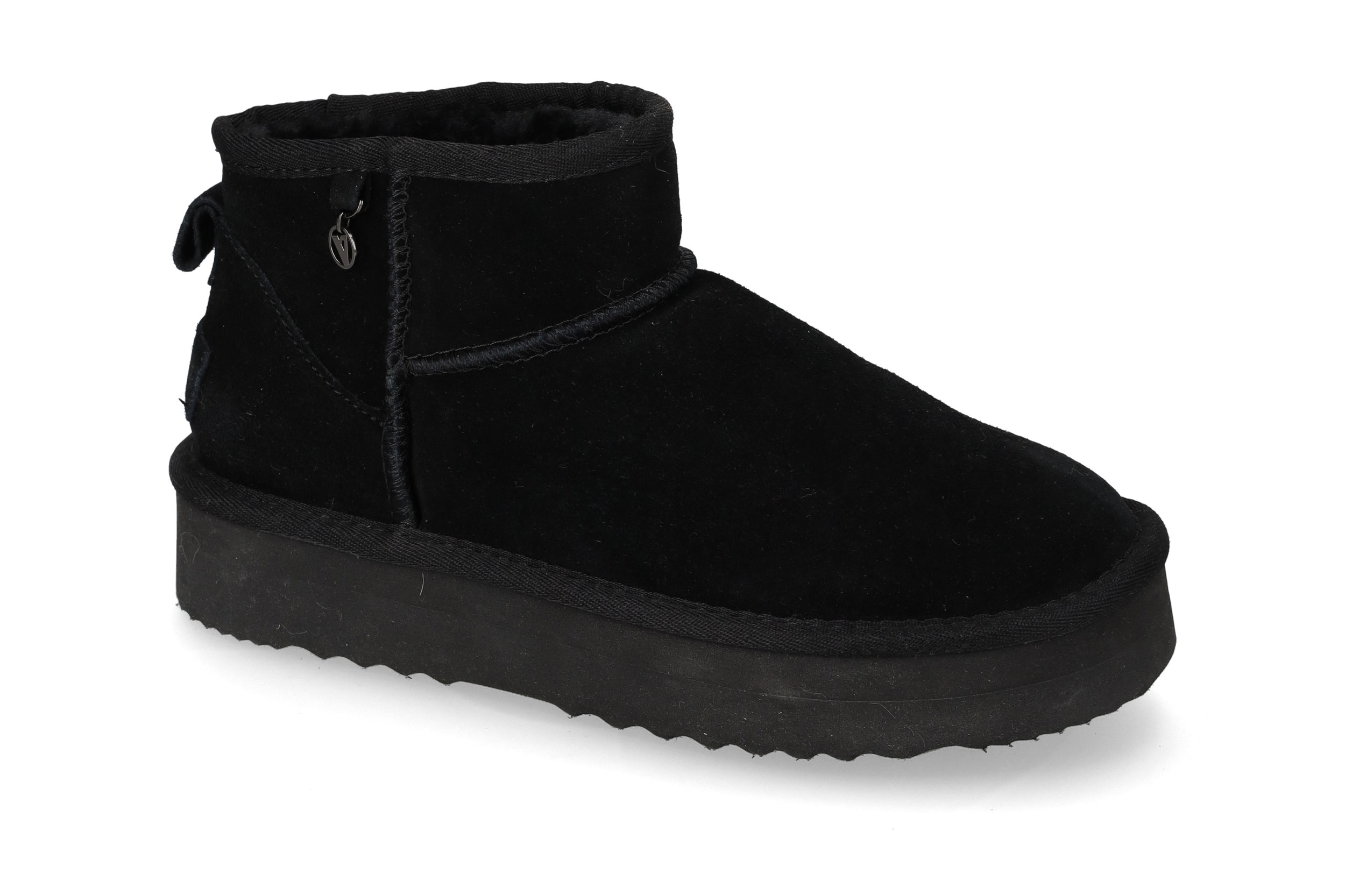 Black Suede Ankle Boot 41121