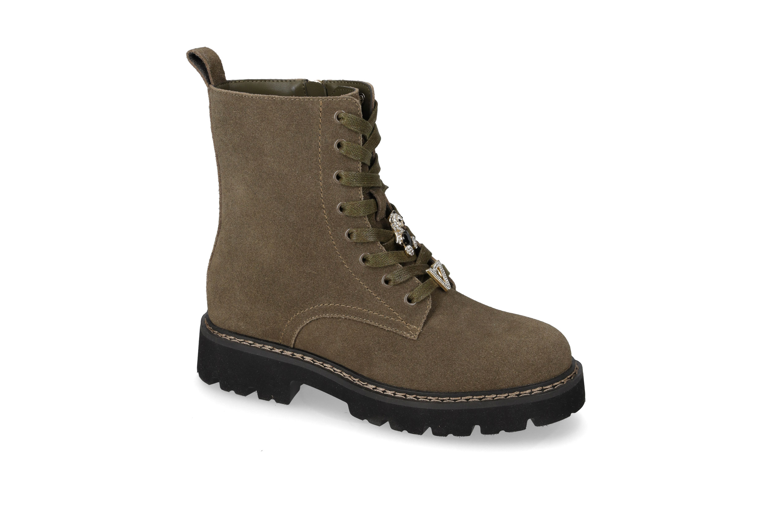 Tronchetto Suede Kaki 44528A