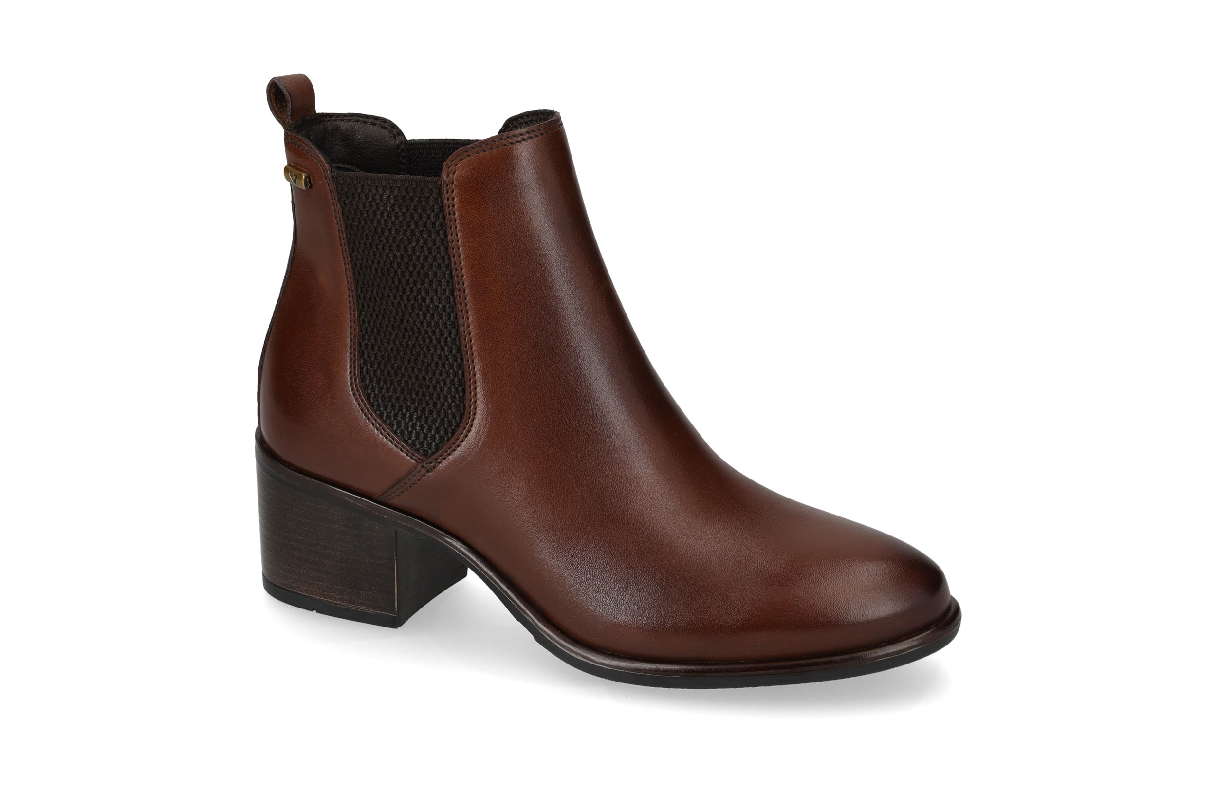 Brown calf leather ankle boot 47540