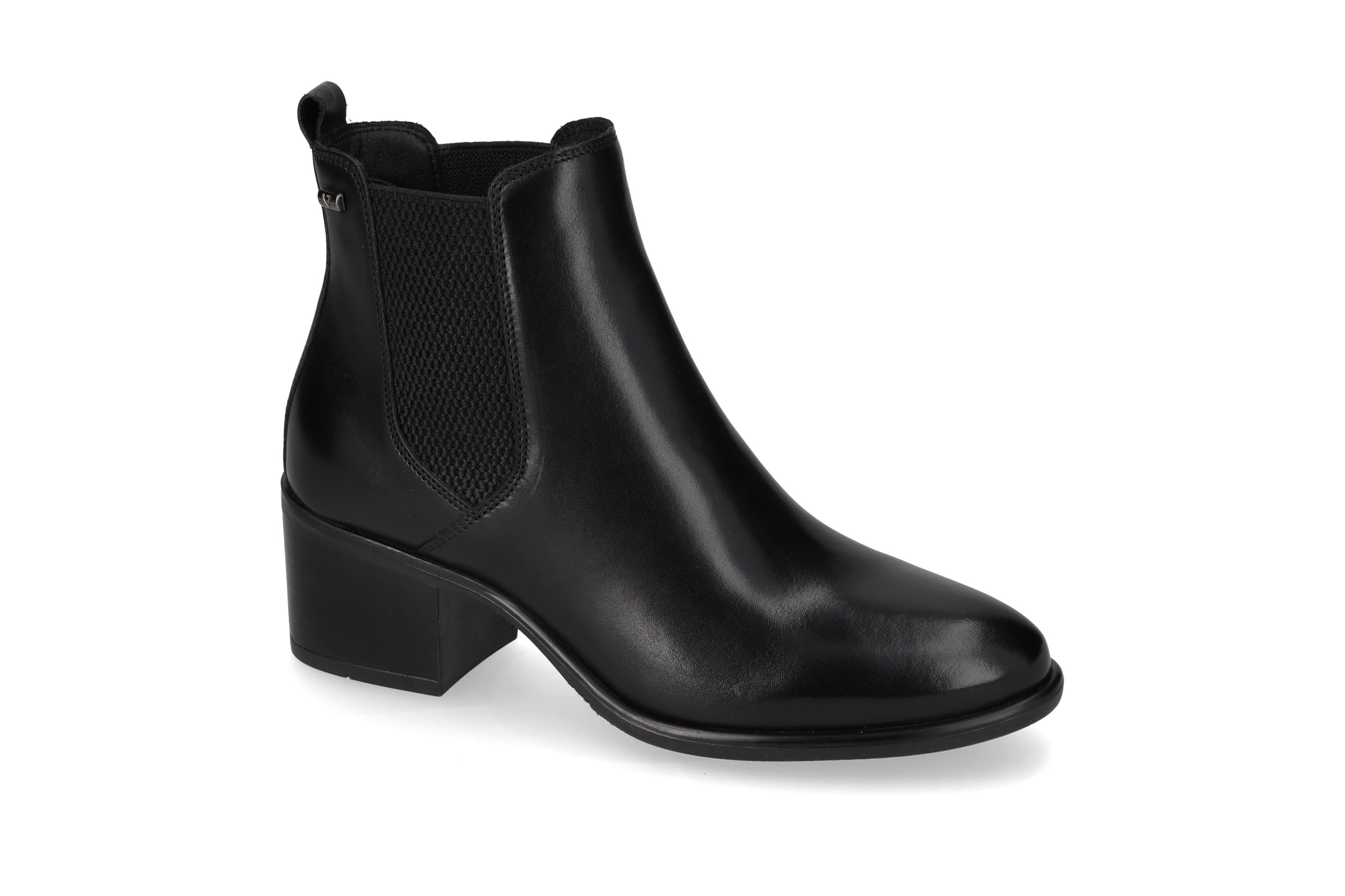 Black calf leather ankle boot 47540