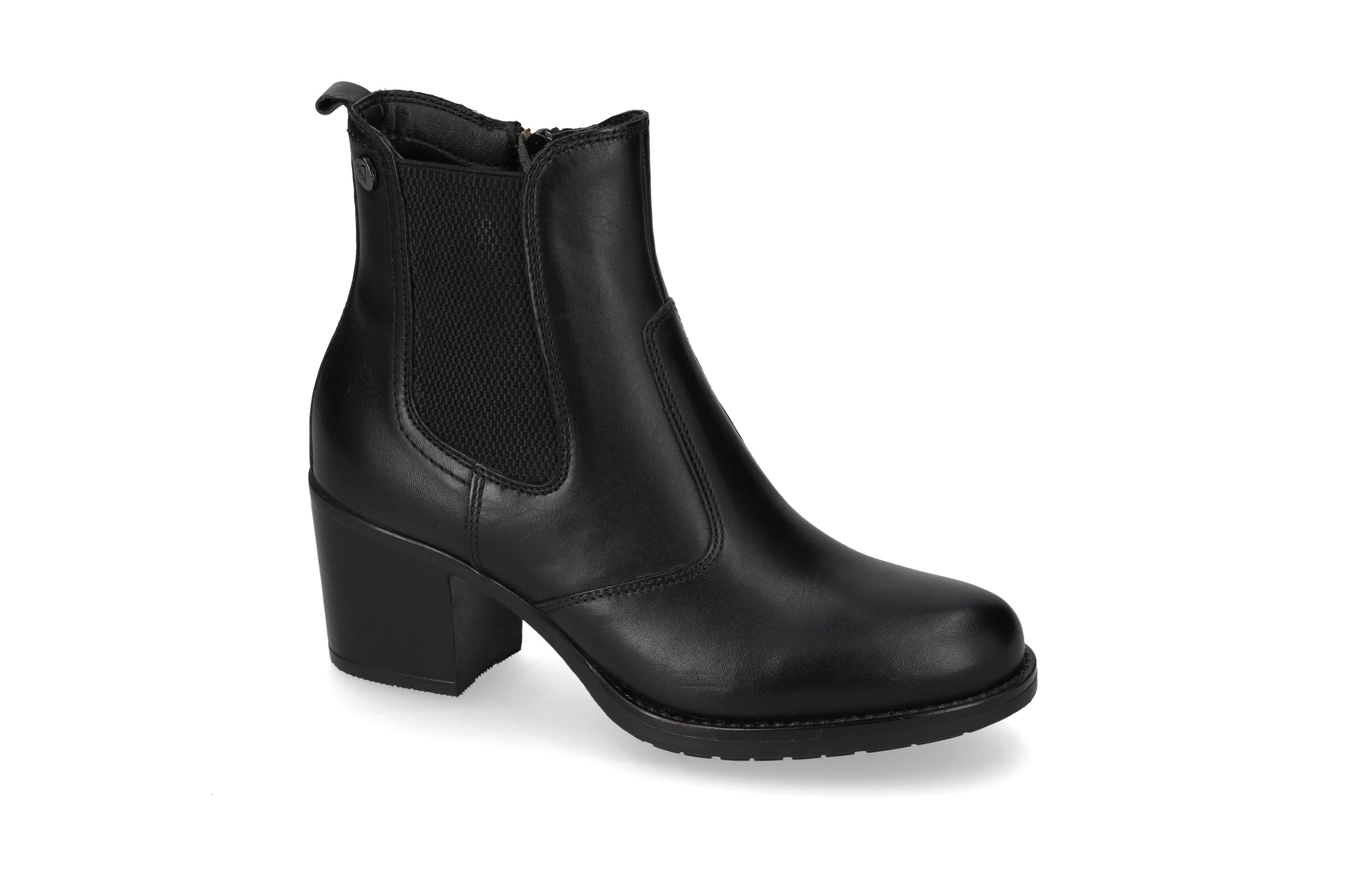 Black calf leather ankle boot 47621