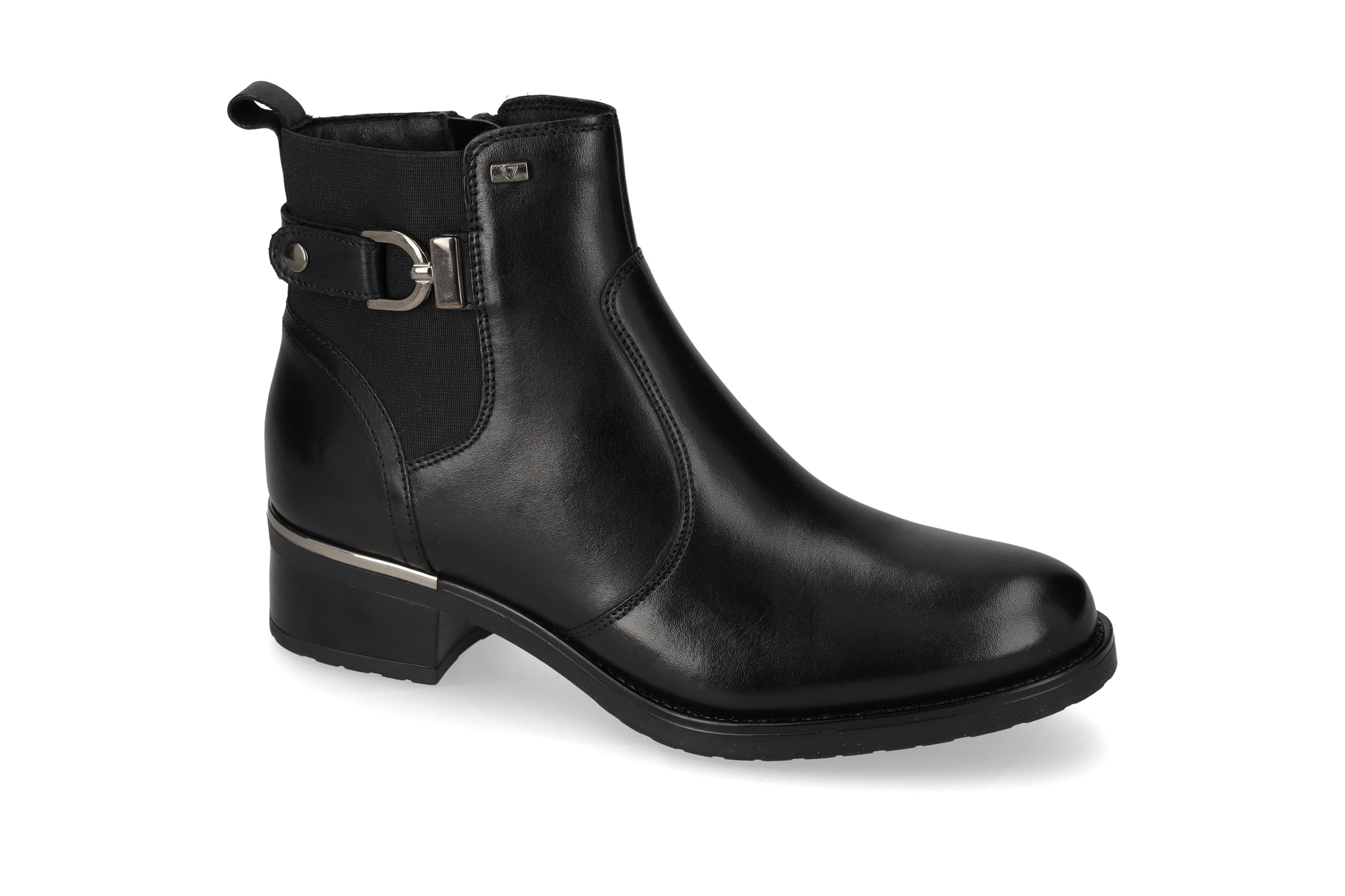 Black calf leather ankle boot 47630A
