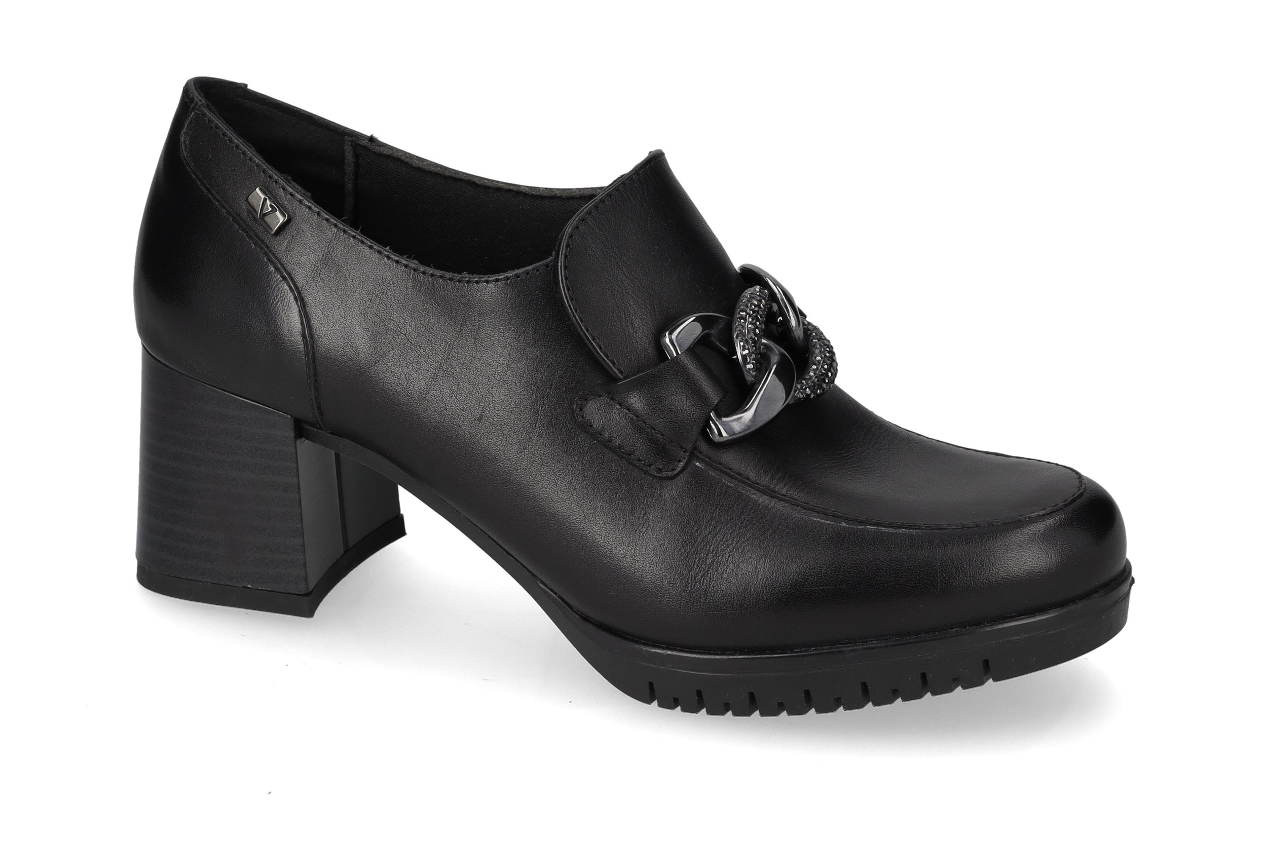 Mocassino Nappa nero V49151