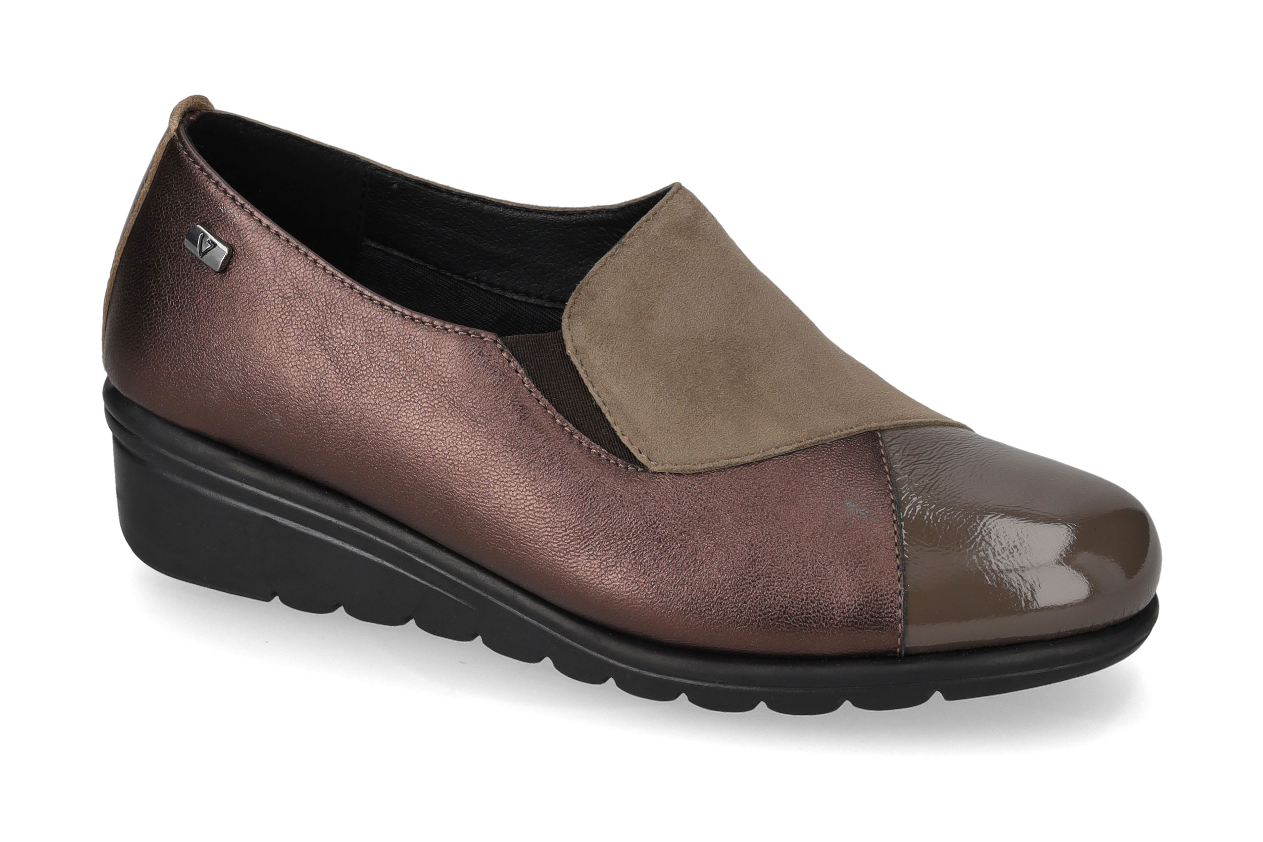 Taupe Patent Loafer VS10304E