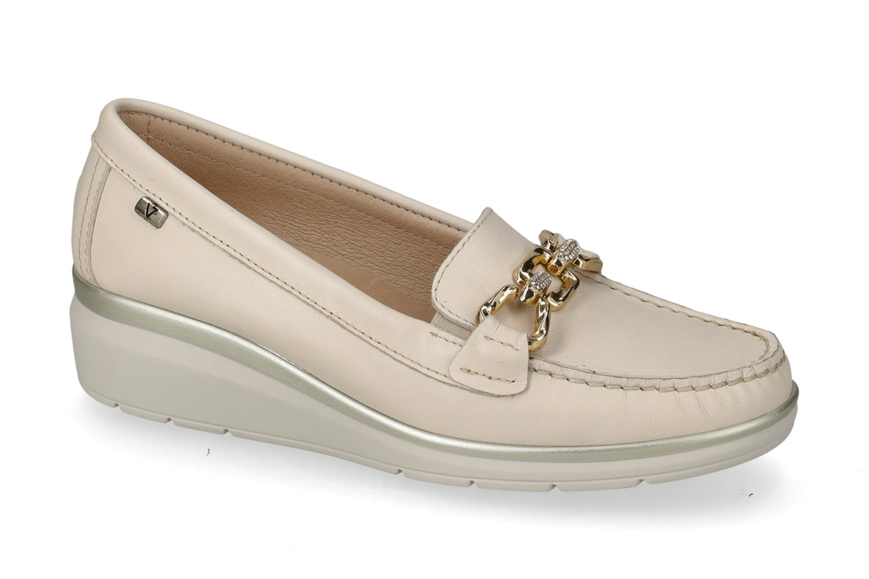 Mocassino Nappa Beige 11057