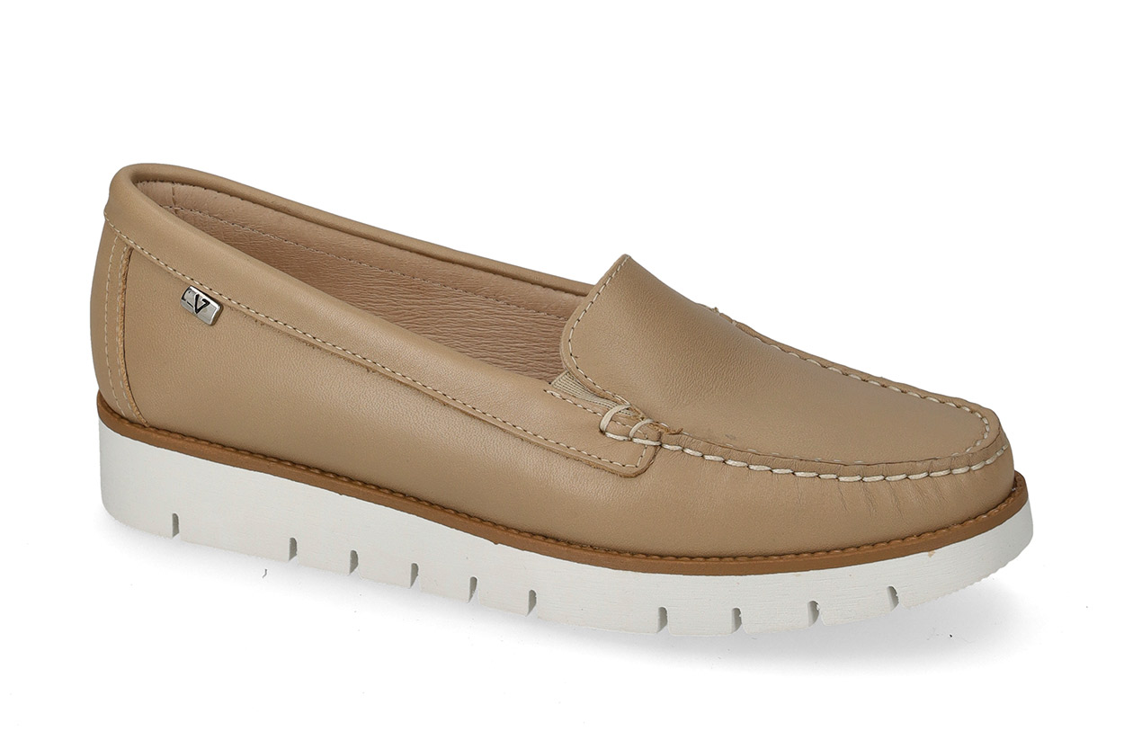 Mocassino Nappa Ecru  11400A